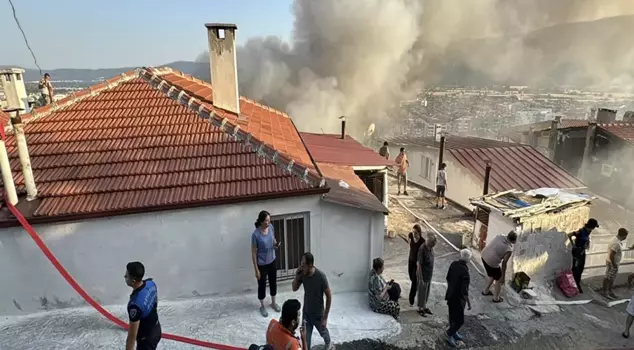 Due to the fire that broke out in Muğla, 2 people were hospitalized.