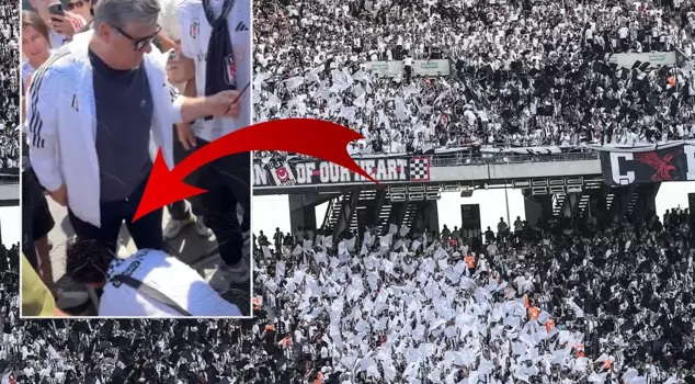 The Beşiktaş fans went wild! They kissed Serdal Adalı's foot out of joy.