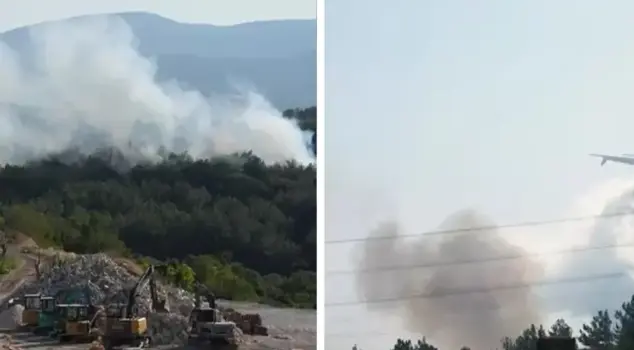 A fire has broken out again in İzmir! Flames have risen from Urla.
