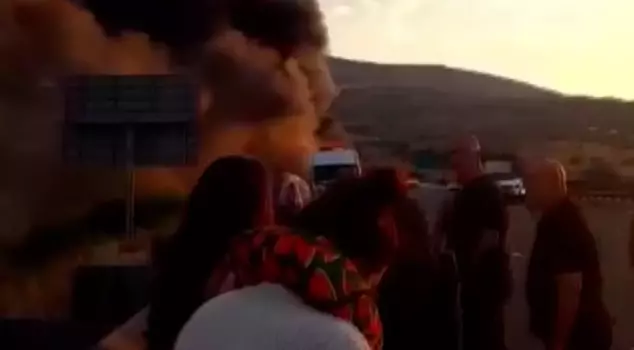 A bus caught fire in Ankara: Passengers experienced panic.