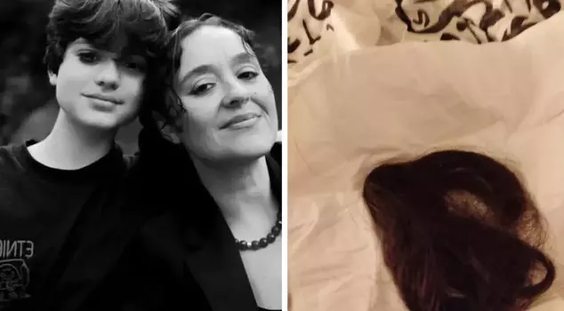 Ahmet Minguzzi, who lost his life in a knife attack, had his mother share his hair.