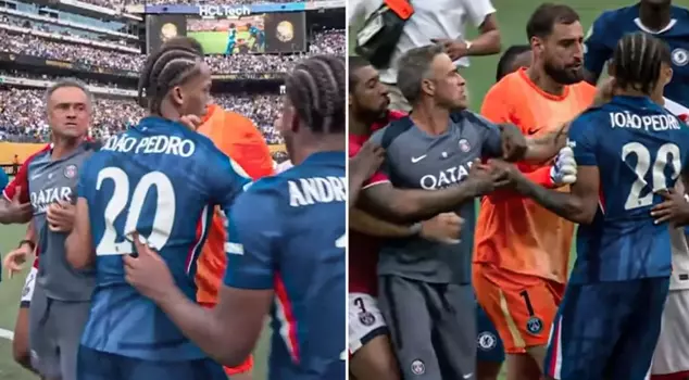 At the end of the Chelsea - PSG match, chaos erupted! Luis Enrique hit the star player.