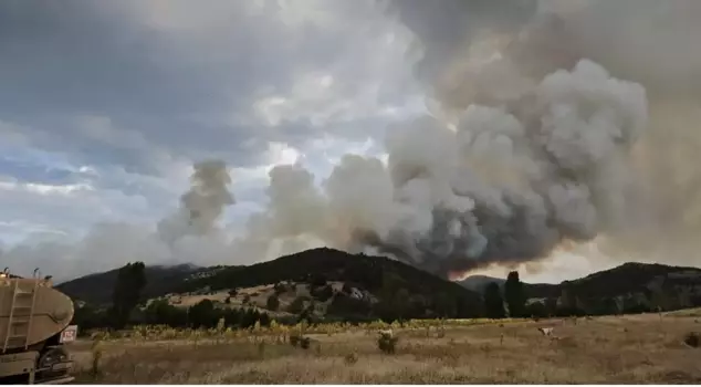 Forest fire in Konya! The flames have reached Isparta.
