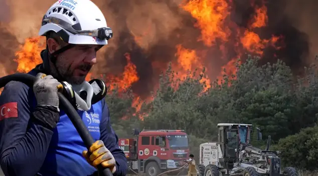 The forest fire in Tekirdağ, which has been ongoing for 42 hours, has been partially brought under control.