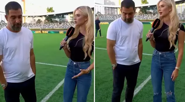 Arda Turan's interview with the Ukrainian reporter became a sensation.