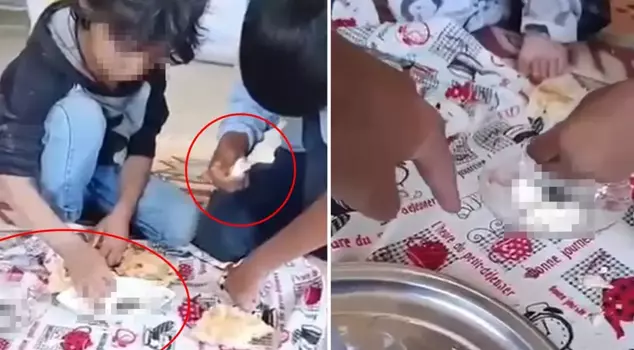 Scandalous allegation: Fed animal feces to his step-siblings.