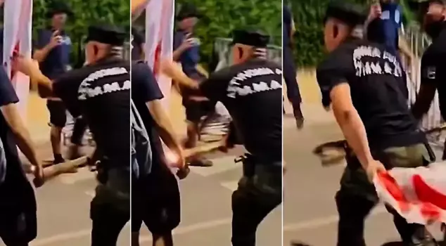 Ugly provocation in the Greek Cypriot Administration! The Greek Cypriot police prevented an attempt to burn the TRNC flag.
