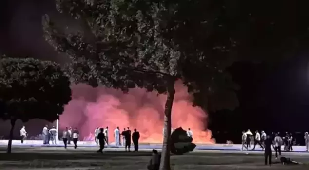 A fire that broke out in the reed area in Beyşehir caused panic.