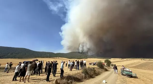 The forest fire that started yesterday in Sakarya has spread to Bilecik.