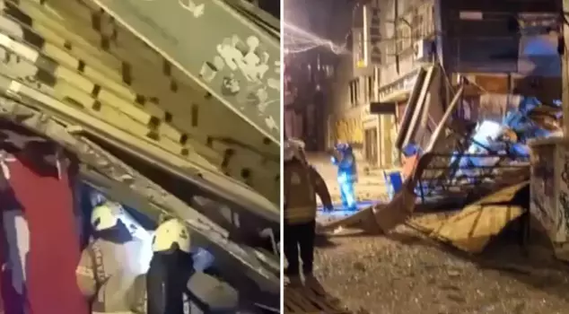 There was an explosion at a kiosk in Beyoğlu.