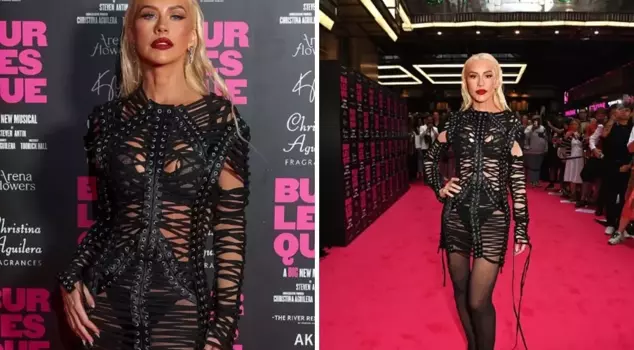 Pop star Christina Aguilera made a splash at the gala with her dress that showcased her lingerie.