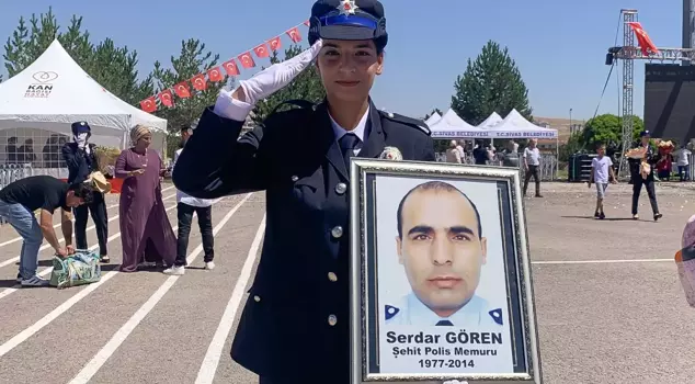 The daughter of the martyr police officer has also become a police officer.