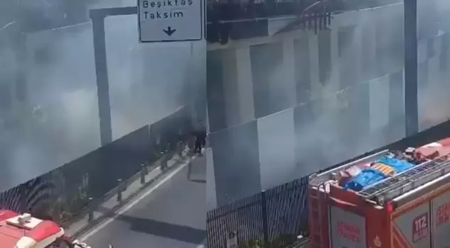 A fire broke out next to Beşiktaş Stadium before the Shakhtar Donetsk match.