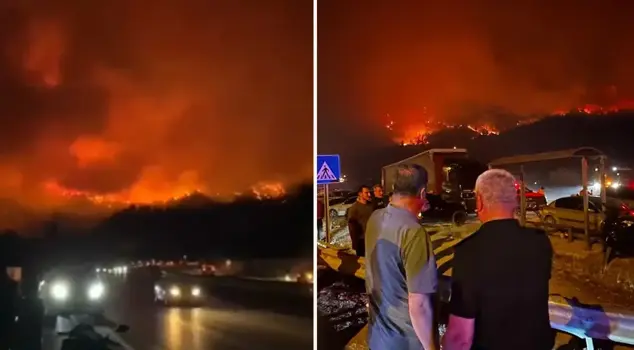 The flames cannot be contained! The Karabük-Ankara highway has been closed to traffic.