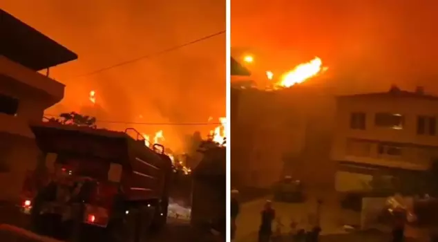 Bursa is engulfed in flames! The images coming in are very alarming.