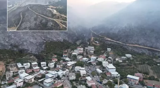 The latest situation in the forest fire in Bursa! The damage became apparent as daylight broke.