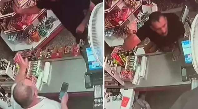 He refused to accept the ice cream return and was attacked with a machete.