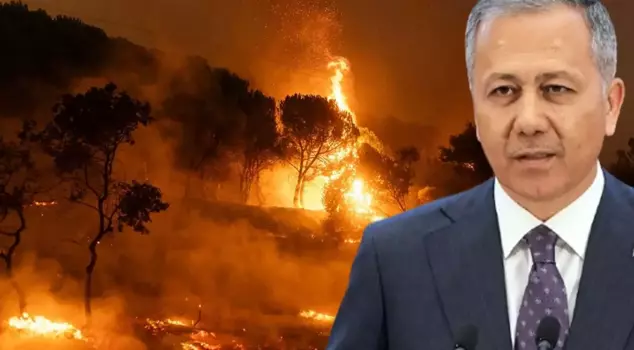 Minister Yerlikaya explained the causes of forest fires: He tried to burn his old bed.