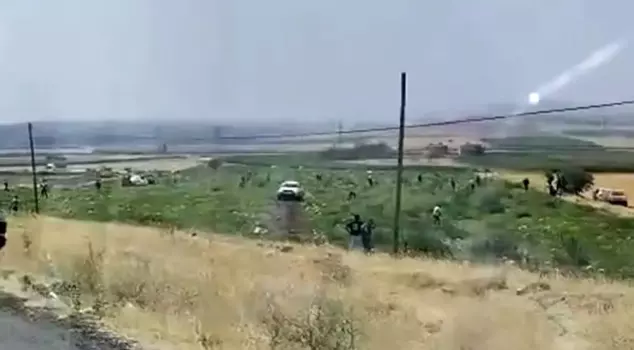 The owner of a watermelon field in Mardin was shocked by the sight he encountered.