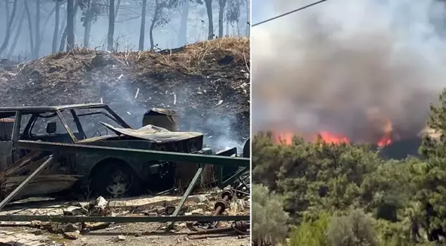 A forest fire has also broken out in İzmir! It started in Bornova and spread to Buca.
