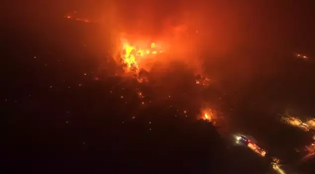 Fire in the forested area in Karabük! Two villages have been evacuated.
