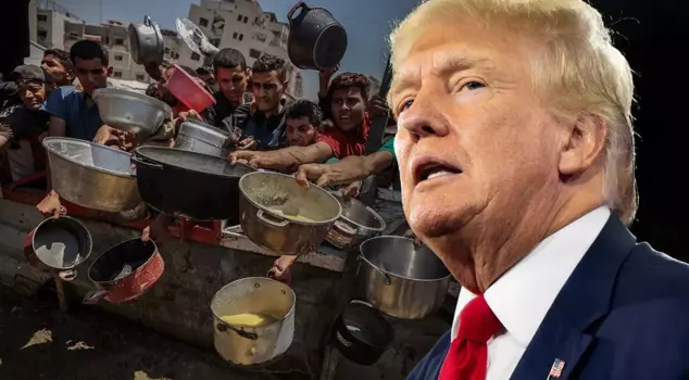 A strange comment from Trump regarding the images of hunger in Gaza.
