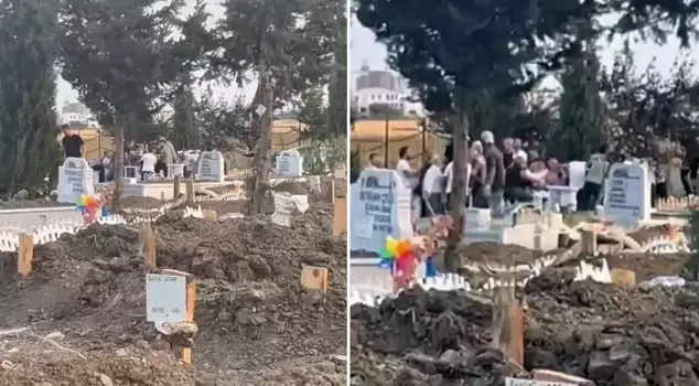 Fight in the cemetery: They left the funeral and started fighting each other.