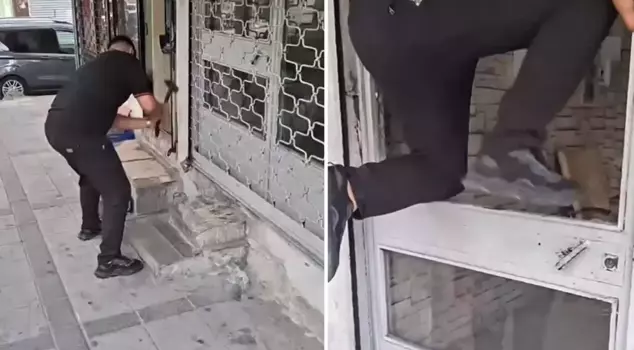 Place: Istanbul! Upon detecting that the signal was coming from inside, he broke the shop's door and entered.