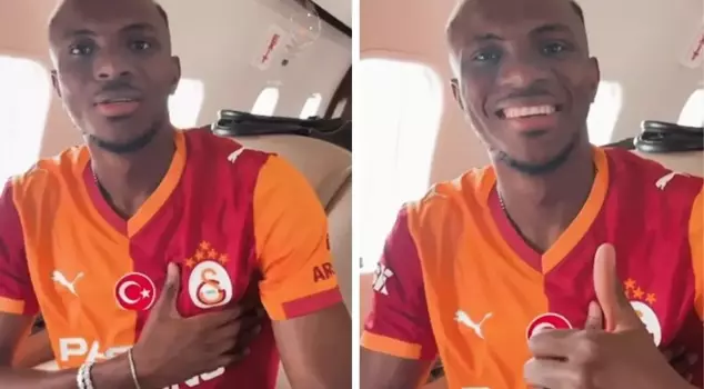 Osimhen gave his first message on the plane: Only Galatasaray.