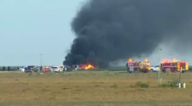 A U.S. Navy F-35C fighter jet crashed during a training flight.
