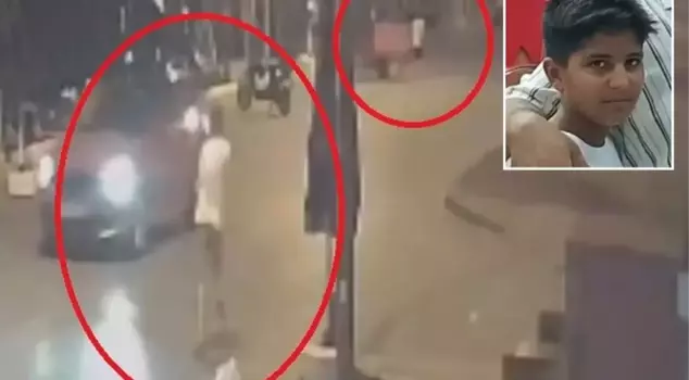 The joke ended in death! The escape moments of the 12-year-old child captured on camera.