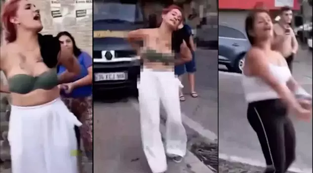 In the district of the events, women are now in the spotlight! The guards called for backup police.