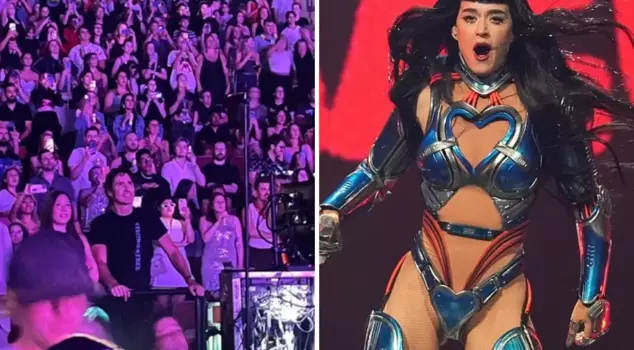 After a romantic dinner, Trudeau attended Katy Perry's concert.