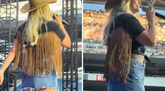 The singer who appeared on stage in a mini skirt gave an incredible wardrobe malfunction! Fans were stunned.