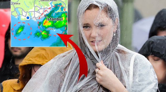 It was reflected on the radar! The heavy rain is gradually covering Istanbul.