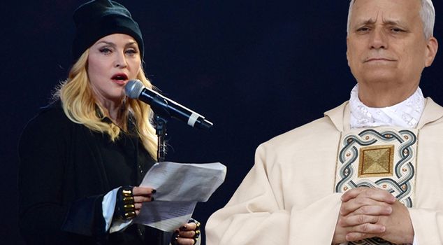 Madonna's call to the Pope regarding Gaza: Go before it's too late.