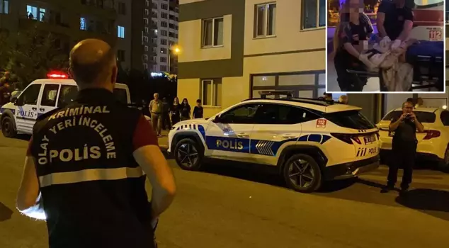 A woman who fell from the 14th floor onto a car has lost her life.