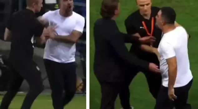 Arda Turan went crazy after receiving a red card.
