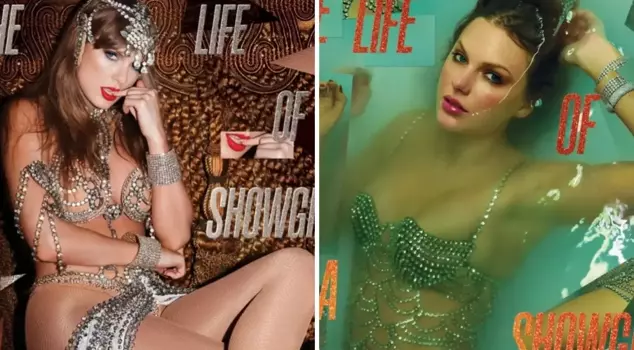 The famous singer posed in a bathtub for the cover photo of her new album.