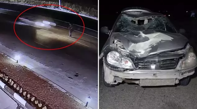 While crossing the street, a car hit him! The man, who was thrown several meters, lost his life.