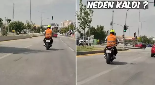 The image of the motorcycle driver who failed the driving test sparked a major controversy.