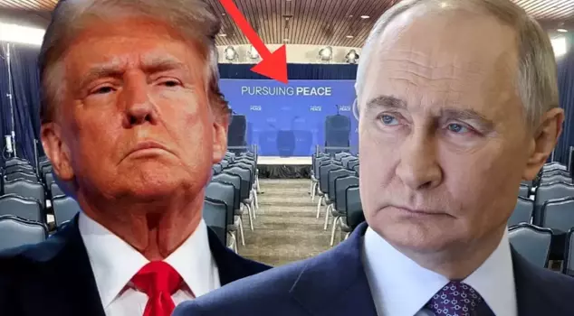 Here is the room where Putin and Trump will talk! The writing on the wall caught attention.