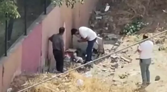 They were caught using drugs in front of the school, first by the cameras and then by the police.