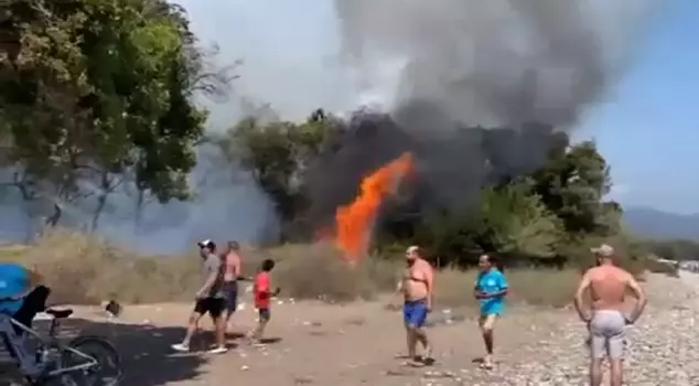 Forest fire in Fethiye