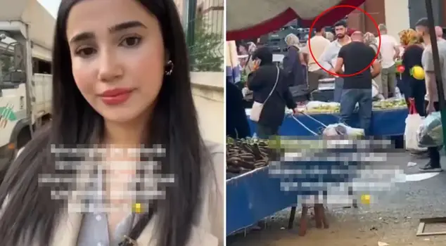 The young girl who shared her boyfriend selling lemons at the market became the center of attention.