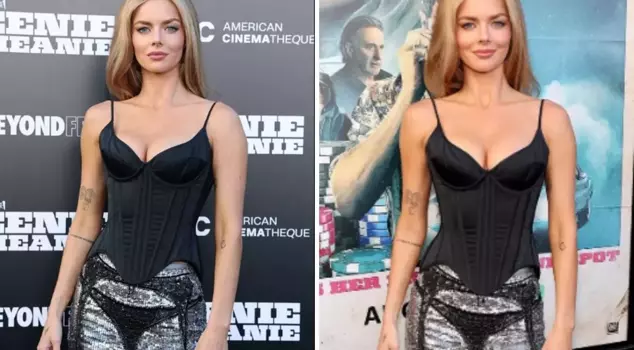 اللاعبة الأسترالية سامارا ويفينغ أثارت الدهشة بفستانها الغريب الذي ارتدته.