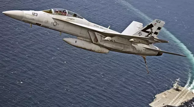 A U.S. military aircraft crashed into the ocean.