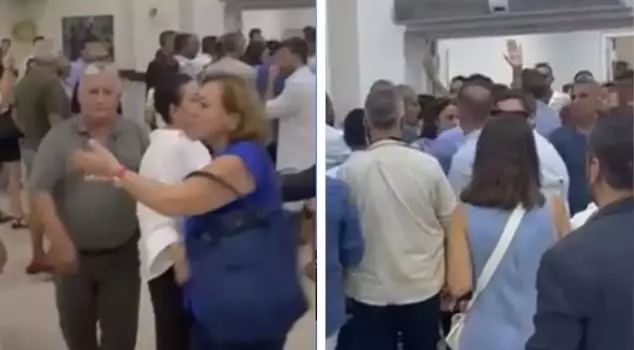 Tension in CHP Marmaris delegate elections! A scuffle occurred.