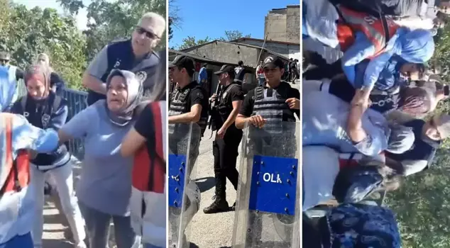 Unwanted images! The police entered the neighborhood where citizens have been resisting for days.