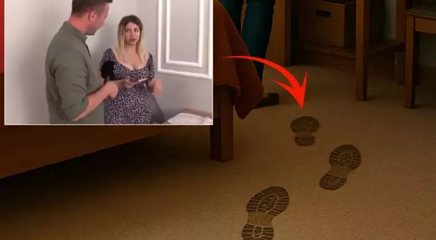 When she saw the footprints in the bedroom, her world came crashing down! She suspects the person she calls 
